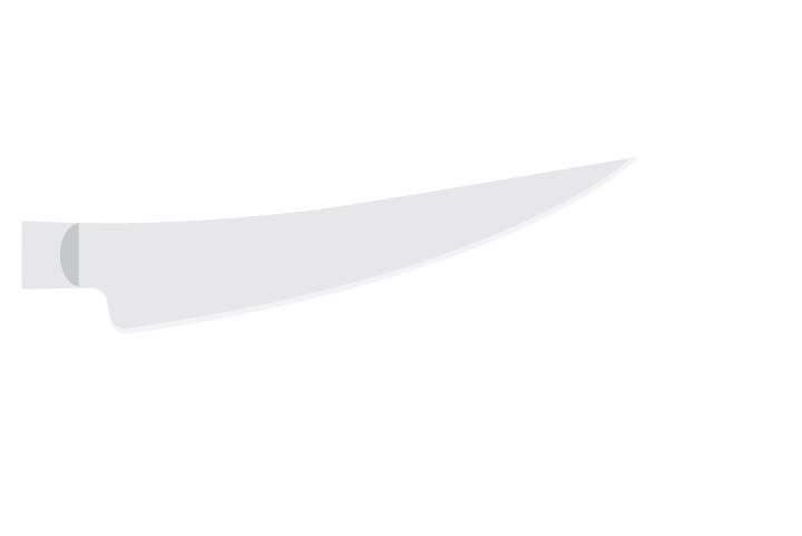 Boning/Fillet blade. Described under heading Boning/Fillet