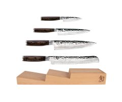 Profile image of the four knives and knife tray of the Premier 5-Piece In-Drawer Knife Set.