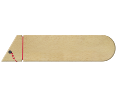BG0701 Medium Universal Saya Blade Guard Wood