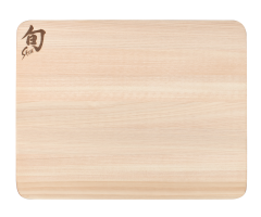 Shun Small Hinoki cutting board flat view