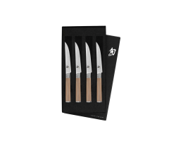 Shun Classic Blonde 4 Pc Steak Knife Set In Box
