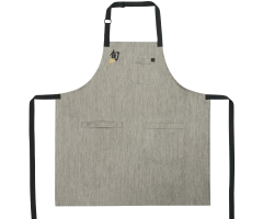 SHUNAPRON10 Shun Apron Pho Grey Pindot