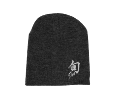 Grey Shun Beanie with embroidered logo