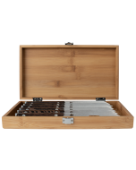kanso 6 pc steak set in bamboo presentation box