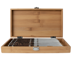 kanso 6 pc steak set in bamboo presentation box