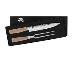 TDMS0200 Shun Premier Blonde 2 Pc Carving Set in gift box