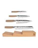 Profile image of the four knives and knife tray of the Premier Blonde 5-Piece In-Drawer Knife Set.